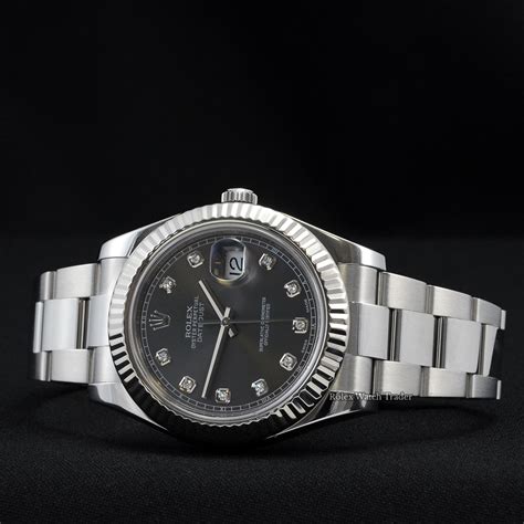 rolex datejust 2 rhodium diamond dial review|Rolex Datejust factory diamond dial.